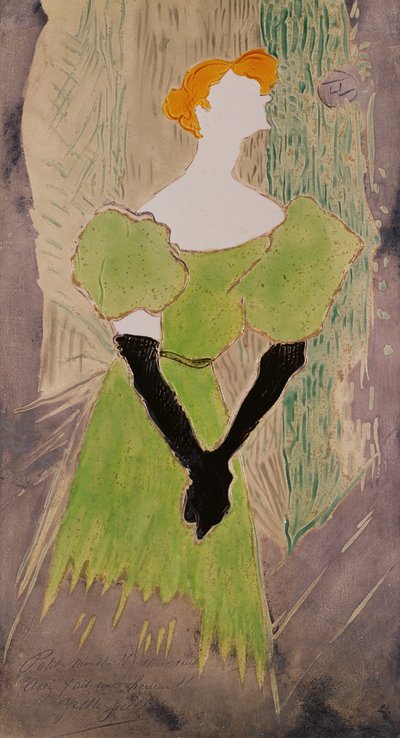 Porträt von Yvette Guilbert von Henri de Toulouse Lautrec